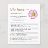 Wer kennt das wohl beste Baby Duschspiel? (Vorderseite)