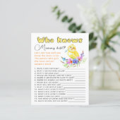 Wer kennt das wohl beste Baby Duschspiel? (Stehend Vorderseite)