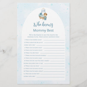 Wer kennt das wohl Niedlichste Blue Baby Shower Ga