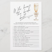 Wer kennt die besten Perlen und das Prosecco-Spiel (Vorderseite)