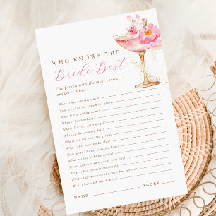 Wer kennt die Braut am besten? Rosa Junggesellinne