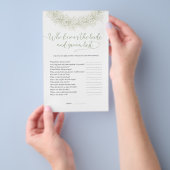 Wer kennt die Braut und Groom besten Bridal-Spiel Flyer (Handgriff)