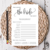 Wer kennt die Bride bearbeitbare Papierspielkarte? Flyer