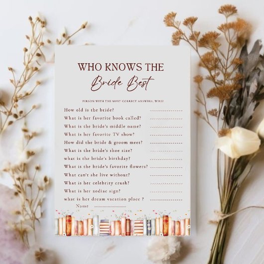 Wer kennt die Bride Best Game Card?