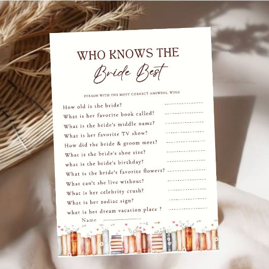 Wer kennt die Bride Best Game Card?