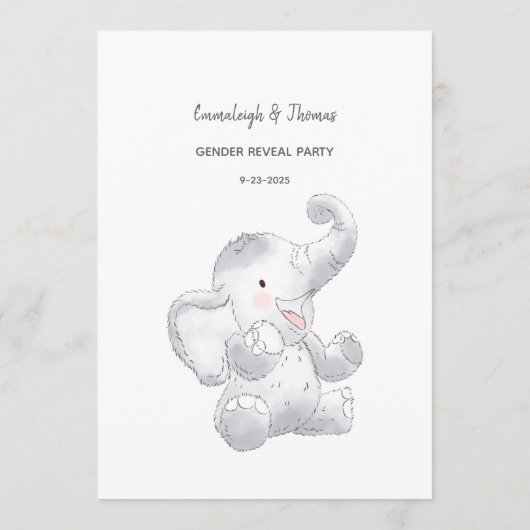 Wer kennt die "Daddy to be Game Baby Elephant Card Programm (Rückseite)