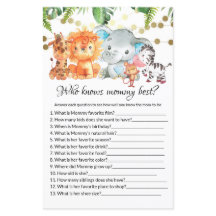 Wer kennt die Mama Best Baby Shower Games?