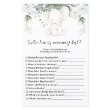 Wer kennt die Mama Best Baby Shower Games?