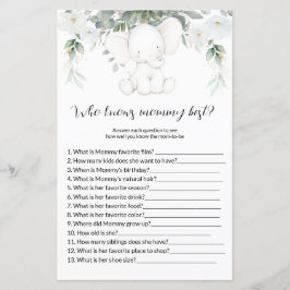 Wer kennt die Mama Best Baby Shower Games?