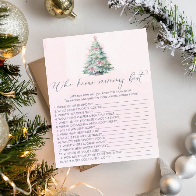 Wer kennt die Mama besten Winter pink Baby Dusche  (Von Creator hochgeladen)