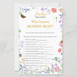 Wer kennt Mama am besten? Baby Shower Spiel