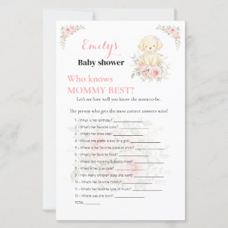 Wer kennt Mama am besten? Golden Girl Baby Shower