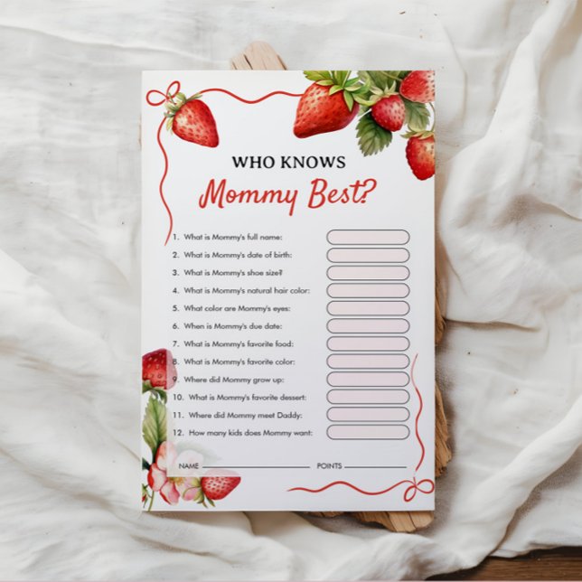 Wer kennt Mommy Best? | Baby Shower Game (Von Creator hochgeladen)