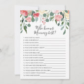 Wer kennt Mommy Best? Babyduschkarte Einladung (Vorderseite)