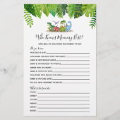 Wer kennt Mommy Best Dinosaur Baby Shower Game? (Vorderseite)