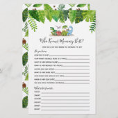 Wer kennt Mommy Best Dinosaur Baby Shower Game? (Vorne/Hinten)