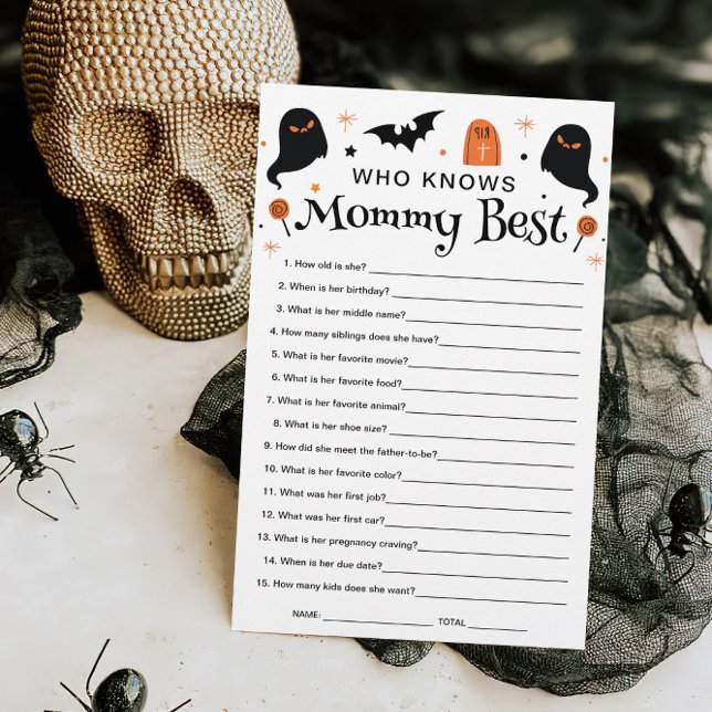 Wer kennt Mommy Best Halloween Baby Shower Game? (Von Creator hochgeladen)