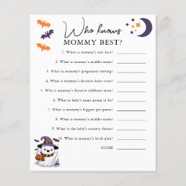 Wer kennt Mommy Best Halloween Baby Shower Game?