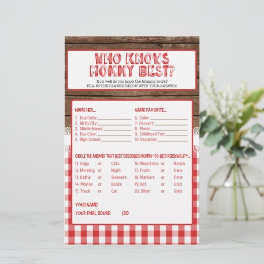 Wer kennt Mommy Best - Red Baby Q? (Stehend Vorderseite)