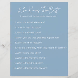 Wer kennt sie am besten? Party Game