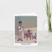 Wer kommt als Nächstes? Karte (Vorderseite)