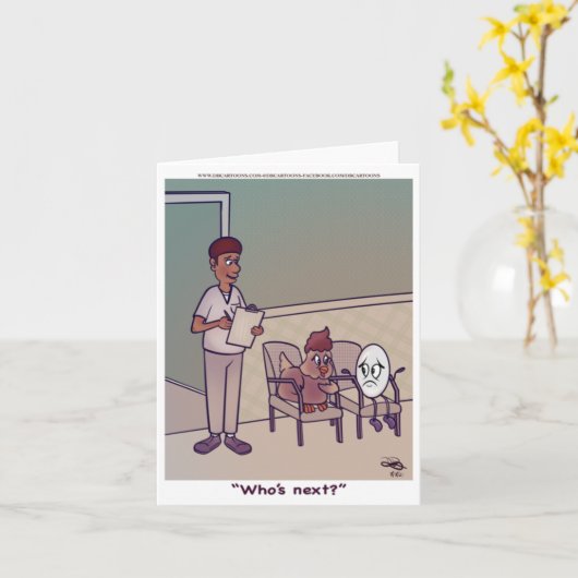 Wer kommt als Nächstes? Karte (Gelbe Blume)