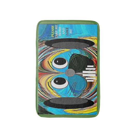 "Wer könnte sich widersetzen" Mat Badematte (Vorderseite Vertikal)