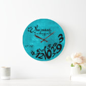 Wer kümmert sich, ich bin immer pünktlich! - rusti große wanduhr (Zuhause)