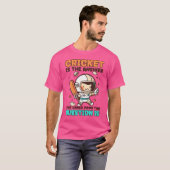 Wer kümmert sich um den Cricket-Player T-Shirt (Vorne ganz)
