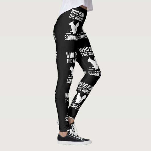 Wer lässt die Welt laufen? Eichhörnchen Leggings (Rechts)