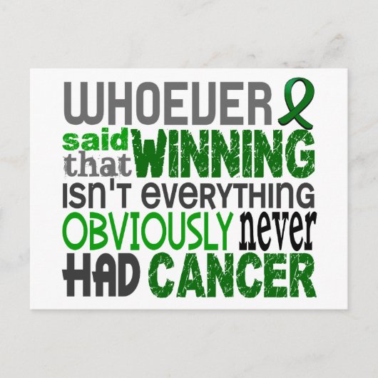 Wer Leberkrebs gesagt hat Postkarte (Vorderseite)