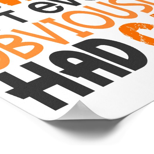 Wer Leukämie gesagt hat Poster (Ecke)