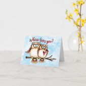 Wer Liebe dich? Karte (Gelbe Blume)