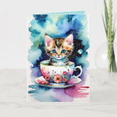 Wer Liebe kein Kind in einem Teacup? Karte (Vorderseite)