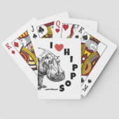 Wer Liebe keine Hippos, die Karten spielen! Spielkarten (Rückseite)