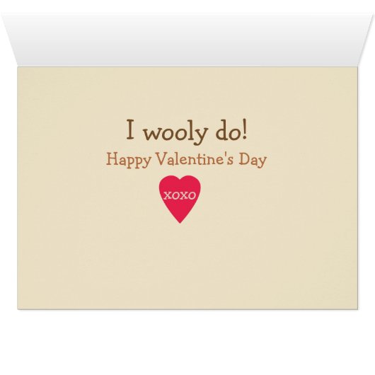 Wer Lieben Ewe? Ich würde es tun: Valentine/Geburt (Innenansicht Horizontal (Unten))