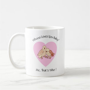 Wer Lieben Sie Baby Niedliche Eulen Valentine Kaffeetasse