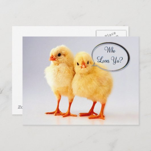 Wer Lieben Ya? Anpassbare Postkarte (Vorne/Hinten)