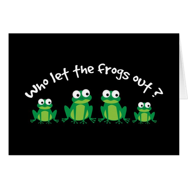 Wer ließ die Frösche heraus? (Vorderseite (Horizontal))