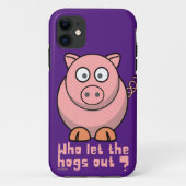 WER LIESS DIE HOGS AUS lustigem Schweinebuhn? Case-Mate iPhone Hülle (Rückseite)