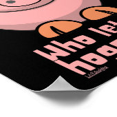 WER LIESS DIE HOGS AUS lustigem Schweinebuhn? Poster (Ecke)