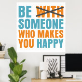 Wer macht dich glücklich poster (Heimbüro)