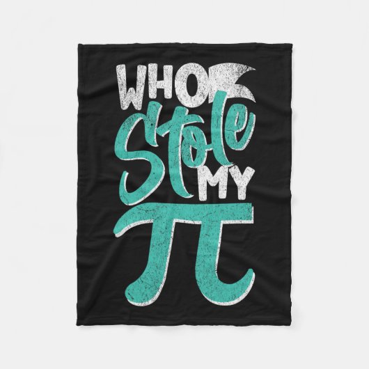 Wer meinen Pie Pi Day Nerd Math Student Lehrer ges Fleecedecke (Vorderseite)