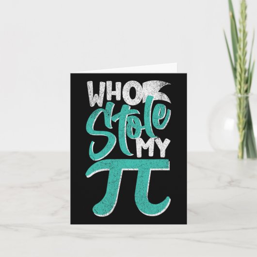 Wer meinen Pie Pi Day Nerd Math Student Lehrer ges Karte (Vorderseite)