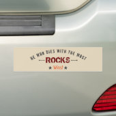 Wer mit den meisten RÖCKEN stirbt, gewinnt! Rock H Autoaufkleber (Auf Auto)