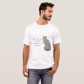 Wer mit Katzen spielt T-Shirt (Vorne ganz)