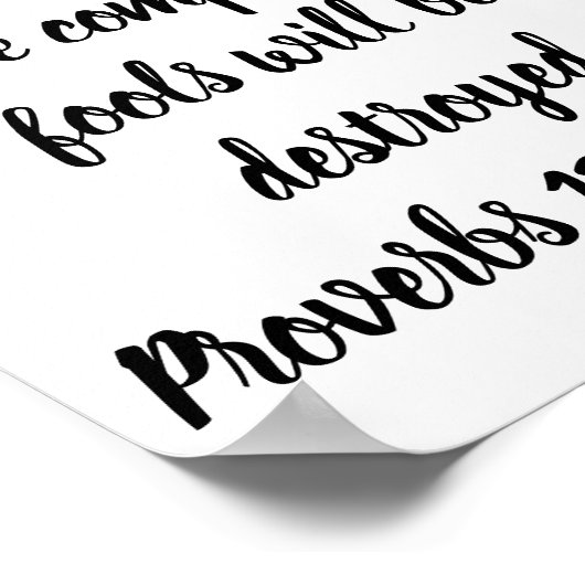 Wer mit klugen Männern geht, wird klug sein, aber  Poster (Ecke)