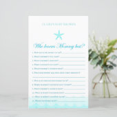 Wer Mommy Best kennt - Baby Shower Game (Stehend Vorderseite)