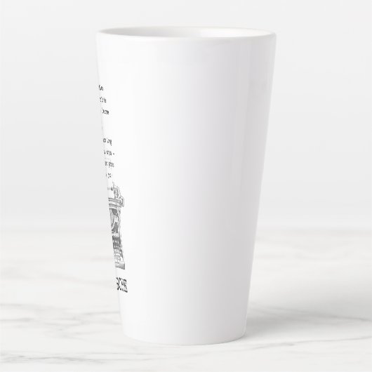 Wer MONSTERS kämpft, zitiert Nietzsche Milchtasse (Vorderseite)