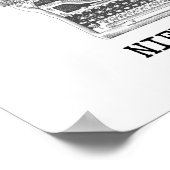 Wer MONSTERS kämpft, zitiert Nietzsche Poster (Ecke)